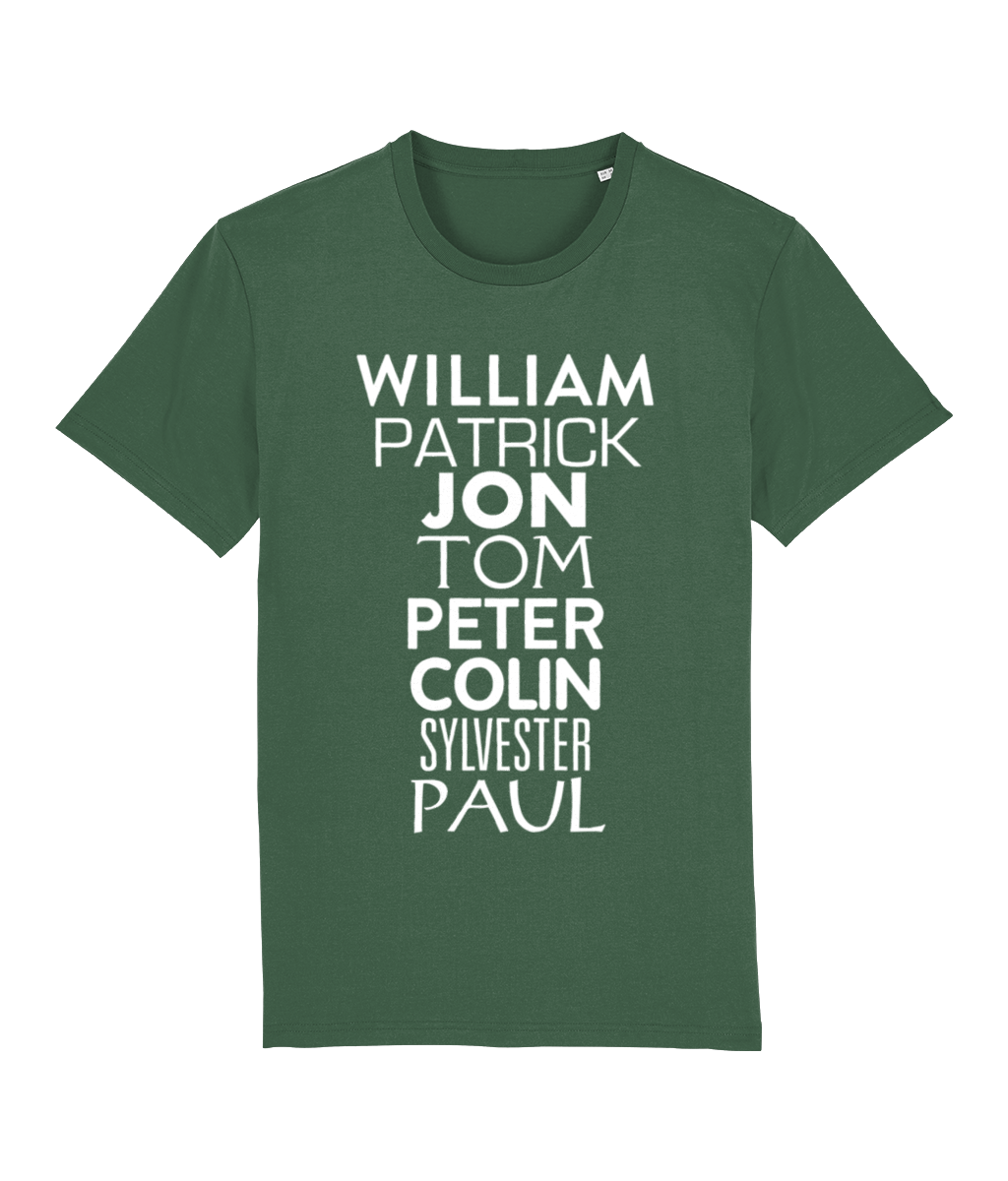 Doctor Who The Names of The Doctors Dark Organic T-Shirt