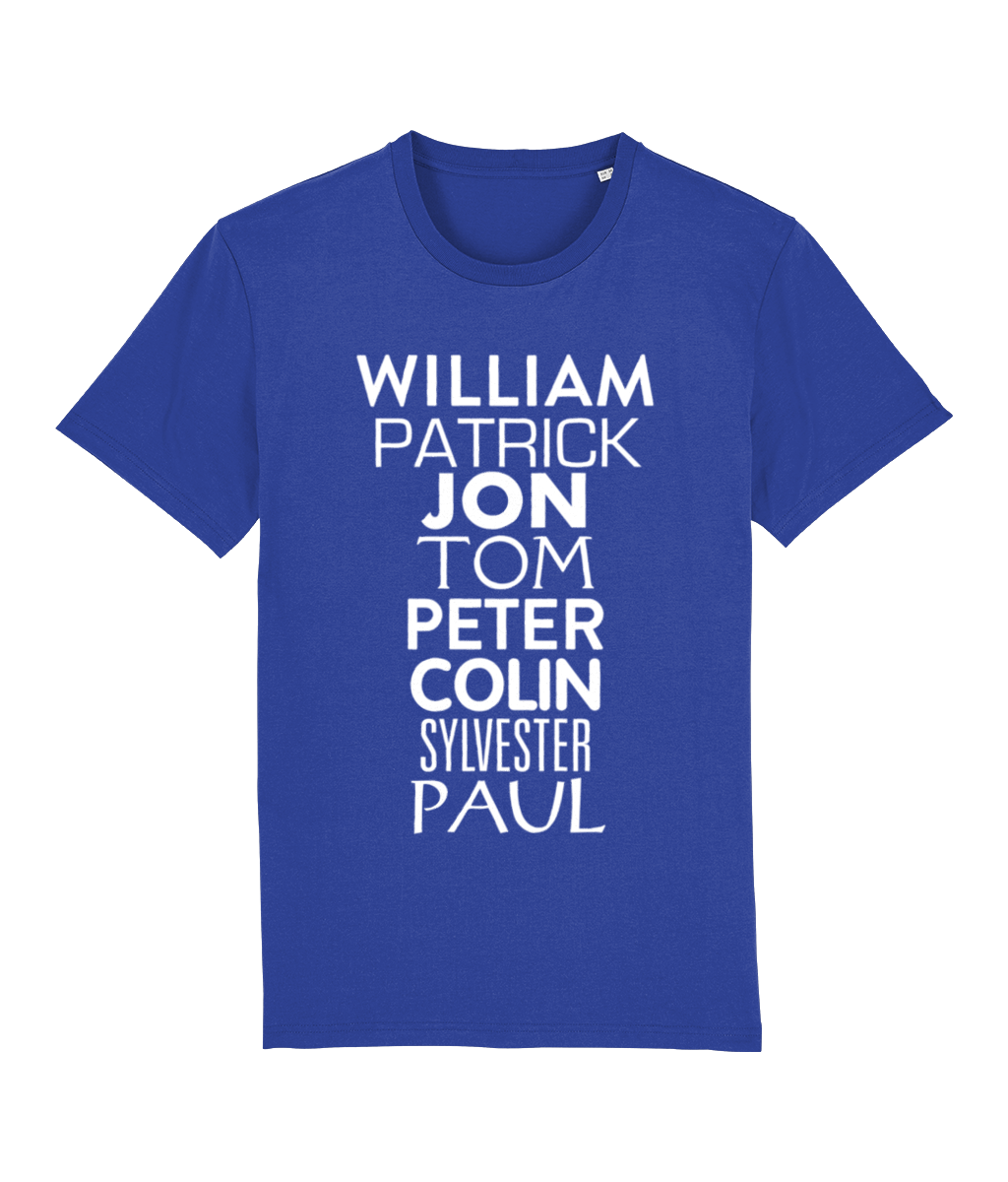 Doctor Who The Names of The Doctors Dark Organic T-Shirt