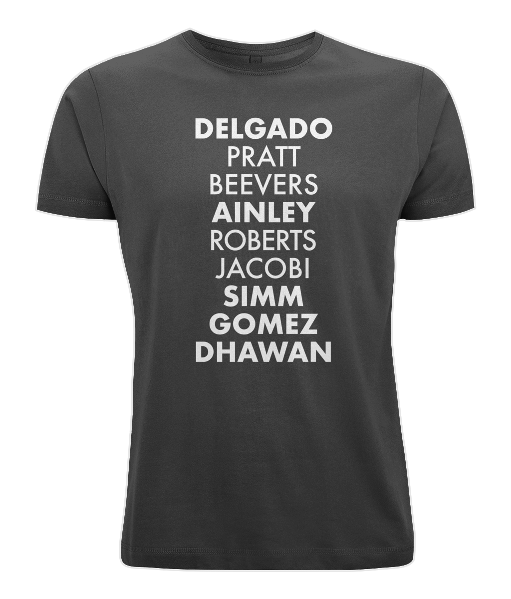 Doctor Who The Master Actor Names Organic T-shirt