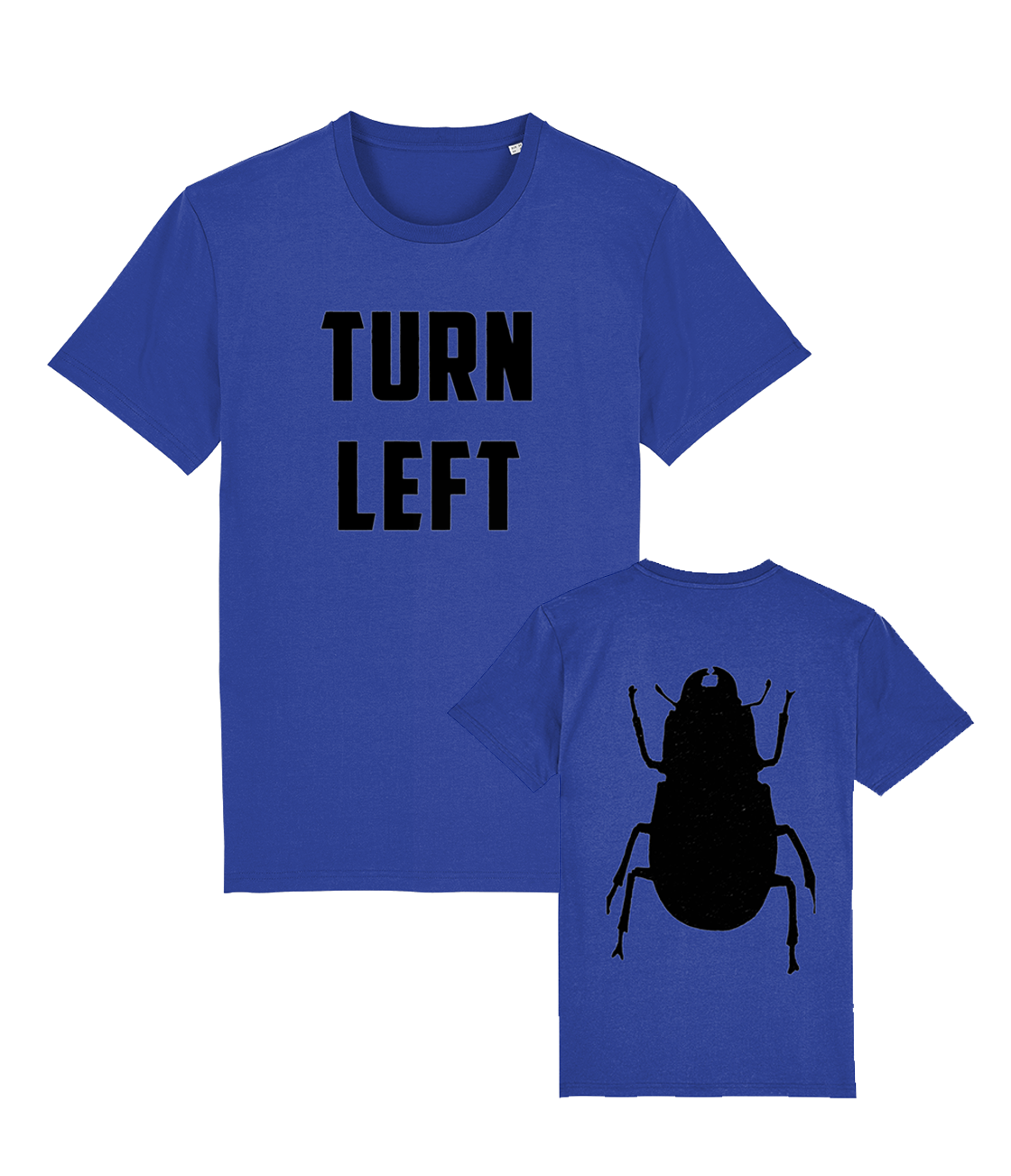 Doctor Who Turn Left Front & Back Print Organic T-Shirt