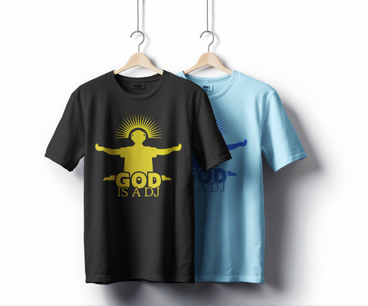 God Is A DJ - Holographic Print T-Shirt