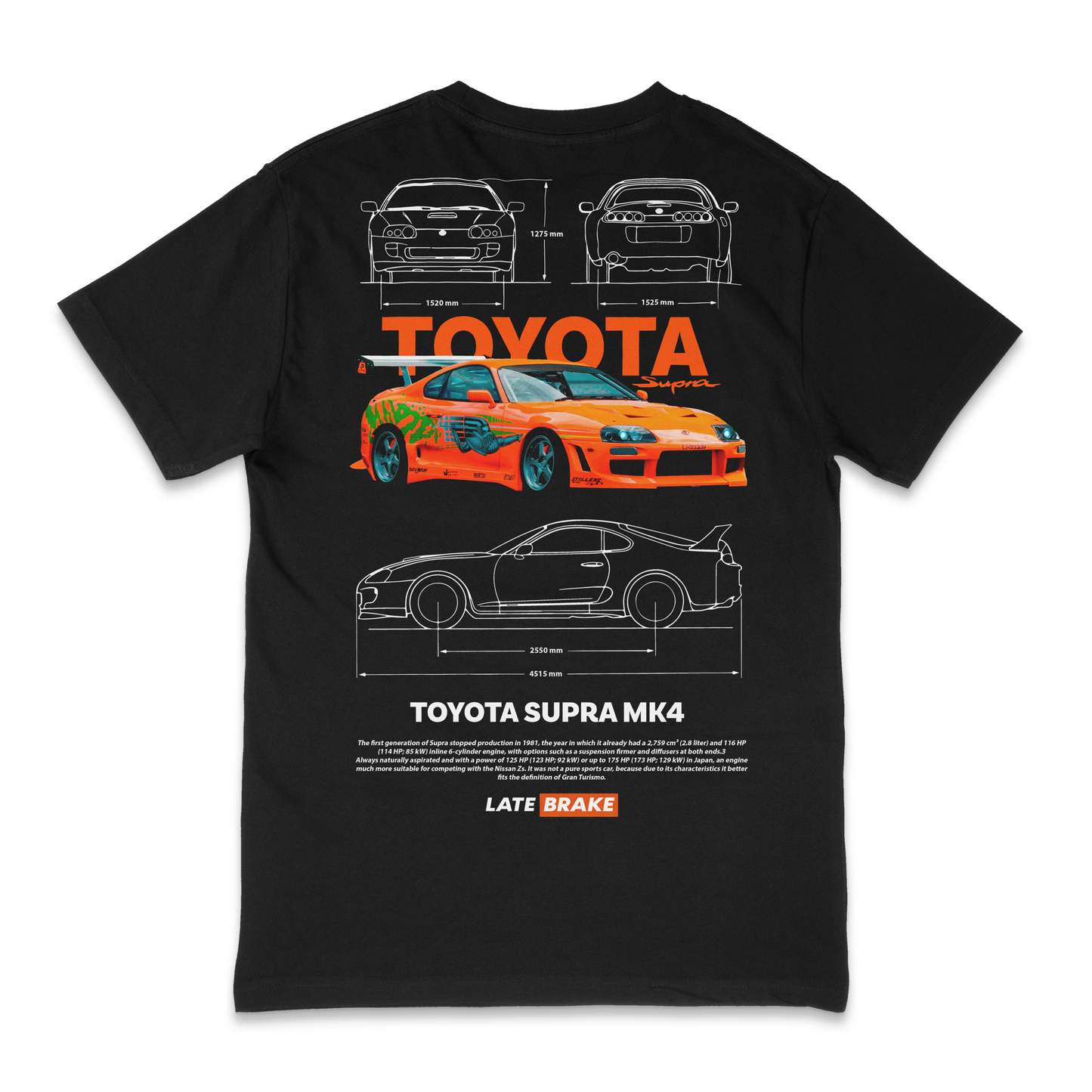 Late Brake Supra MK4 Drivers Collective T-Shirt