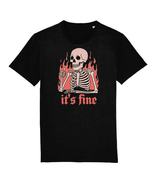 It's Fine Skeleton Organic T-Shirt