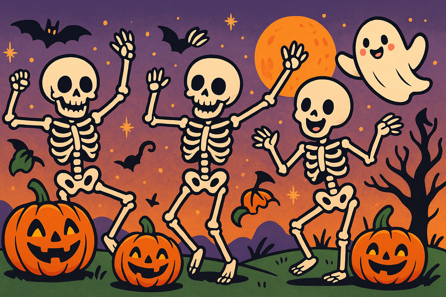 create a homepage banner for www.planetofgiants.com. It will link to the Spooky (Halloween) collection so needs to be Halloween in style and theme:https://www.planetofgiants.com/collections/halloween . - if you do they must be EXACT copies of the designs. The collection is horror / ghost / Skelton themed t-shirts. Do not include any text. It should be fun in style, ideally a cartoon and have halloween associated themes such as skeletons , pumpkins, ghosts